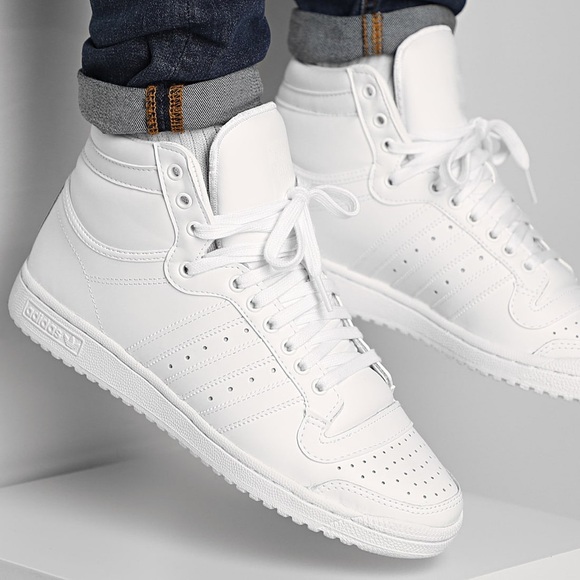 adidas | Shoes | Adidas Top Ten Triple White Mens 1 | Poshmark